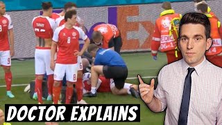 Christian Eriksen Collapses at Euros  Doctor Explains Medical Emergency [upl. by Lemrac]