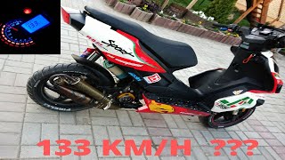 Baotian Falcon 50R 133kmh Stage6 Racing High End TopSpeed Test [upl. by Dev]