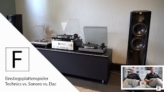 Der beste Plattenspieler für den Einstieg Technics Elac amp Sonoro [upl. by Edlitam]