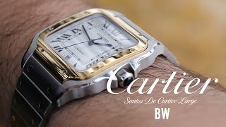 The First Pilot Watch  Santos de Cartier Large [upl. by Ennirok]