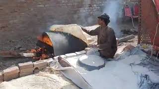 Pakistans Biggest Rumali Roti The Worlds Big and Thin Bread chapati Ever Seen  Roti Making [upl. by Einafpets]