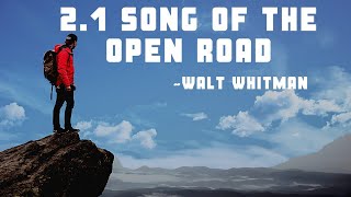 Song of the Open Road  2 1  Walt Whitman  HSC poem [upl. by Coyle]