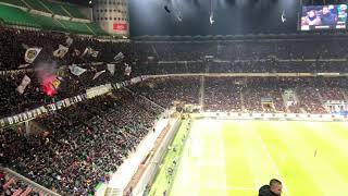 San Siro coro Curva Nord Milano  visuale secondo rosso 236 [upl. by Martella519]