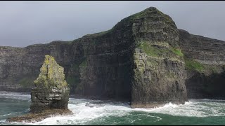 Cliffs of Moher by drone in 4k County Clare Ireland 2019 [upl. by Ennairda]