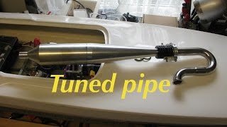 Zenoah Engine Boat Build Part  13 The tuned pipe [upl. by Romalda]