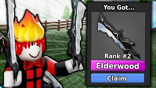 Using SILVER ELDERWOOD BLADE In MM2 [upl. by Ave612]