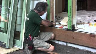 Installing Exterior Doors amp Windows Preparing the Sill [upl. by Ecirehs]