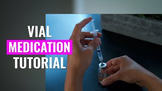 How to Withdraw Medication from a Vial Nursing Skills Live Demo [upl. by Nial]