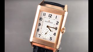 JaegerLeCoultre Reverso Classic Large Duoface Small Seconds Q3842520 JLC Watch Review [upl. by Anibor79]