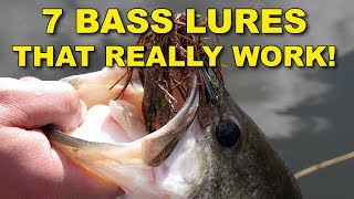 7 Best Bass Lures That Work Year Round  Bass Fishing [upl. by Ferrigno374]