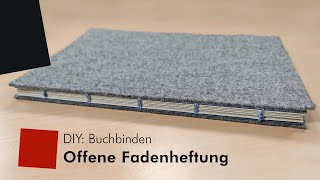 DIY Buchbinden – Offene Fadenheftung [upl. by Sirois]