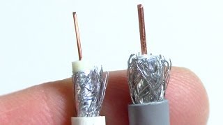 The difference between RG59 amp RG6 coax cables [upl. by Elleon]