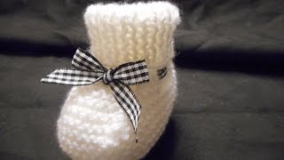 tuto tricot chaussons parti 1 [upl. by Tito]