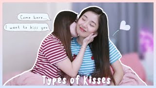 TYPES OF KISSES 💕 Sweet amp Funny Moments  AnnyoongxHaseyo  Couple  Lgbt [upl. by Dorothea439]