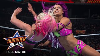 FULL MATCH  Alexa Bliss vs Sasha Banks  Raw Womens Title Match SummerSlam 2017 [upl. by Eiahpets327]