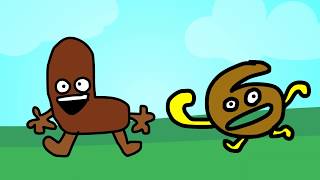 BFB Battle Animated But I Changed Characters Into Different Assets [upl. by Annaoi]