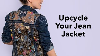 Upcycled Jean Jacket with Marcy Harriell [upl. by Pedaias]