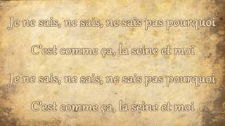 Vanessa Paradis  La Seine Lyrics [upl. by Seiber]