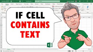 How to Test IF Cell CONTAINS TEXT  Excel Tutorial [upl. by Esinad564]