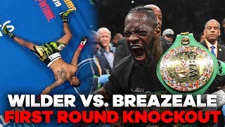 Deontay Wilder MASSIVE Knockout Punch  Wilder vs Breazeale Highlights [upl. by Pia]