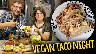 Vegan Taco Night OilFree Crispy Baked Taco Shell Recipe amp Topping Ideas [upl. by Sloane]