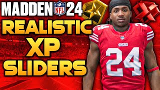 Madden 24 REALISTIC XP amp Progression Sliders  Full Breakdown [upl. by Alverta]