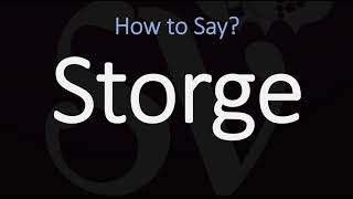 How to Pronounce Storge CORRECTLY LOVE Meaning amp Pronunciation [upl. by Angus]