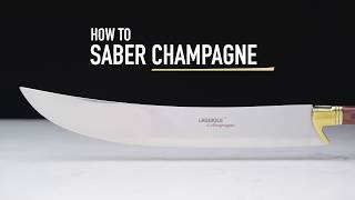 How to Saber Champagne Safely and Easily [upl. by Zipporah]