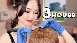 ASMR Sleep Recovery  3 Hours of Hair Treatments [upl. by Ellicul]