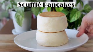 Fluffy Japanese Souffle Pancakes Recipe  Extended version with tutorial [upl. by Morocco]