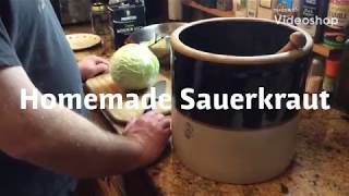 Homemade Crock Sauerkraut [upl. by Inigo638]