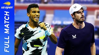 Felix AugerAliassime vs Andy Murray Full Match  US Open 2020 Round 2 [upl. by Nnahgaem]