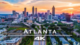 Atlanta USA 🇺🇸  by drone 4K [upl. by Ardnaet]