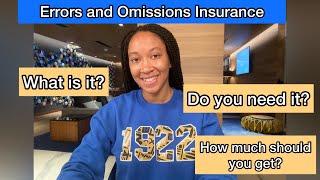 Errors amp Omissions Insurance  What is it and how much should you get as a Notary amp Signing Agent [upl. by Nannette]