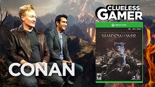 Clueless Gamer quotShadow Of Warquot With Kumail Nanjiani  CONAN on TBS [upl. by Enecnarf]