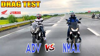 Honda ADV 150 vs Yamaha NMAX 155  Drag race [upl. by Nasia249]