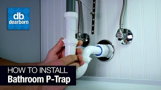 How to Install a Plastic Bathroom PTrap [upl. by Mihar]