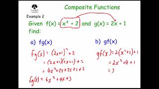 Composite Functions  Corbettmaths [upl. by Silsbye]