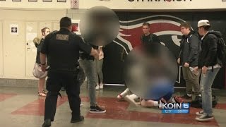 Watch School officer breaks up Lincoln HS fight [upl. by Kcerb]