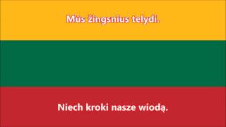 Hymn Litwy litewskipolski  Anthem of Lithuania [upl. by Alael]