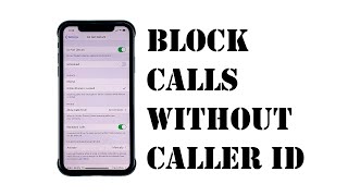 How to Block No Caller ID Calls on iPhone Quick and Easy Ways [upl. by Adeirf]