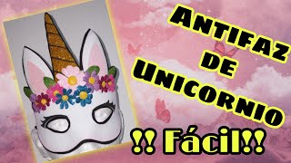 Antifaz de unicornio fácil de hacer¡¡¡¡¡ [upl. by Balfore568]