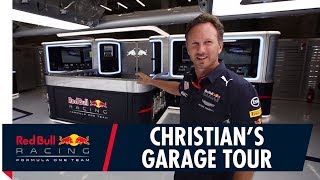 Christian Horners Red Bull Racing Garage Tour [upl. by Farley123]