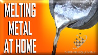 Melt Metal at home  How to Make a Metal MELTING FURNACE [upl. by Nowad]