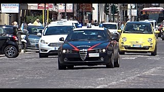 HD  Sirena Carabinieri Alfa Romeo 159 Carabinieri in SirenaMilitary Police Responding with Siren [upl. by Anna-Diana542]