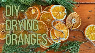 How to Dry Orange Slices  DIY Holiday Decor  PepperHarrow Farm [upl. by Rechaba]