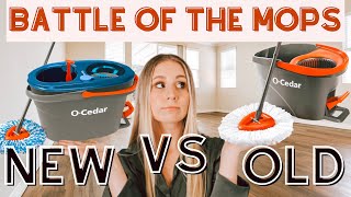 BATTLE OF THE SPIN MOPS OLD OCEDAR MOP VS NEW RINSE CLEAN MOP WHICH IS BETTER [upl. by Asim]