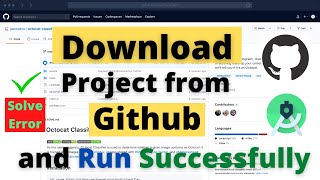 Download Android Project from Github and Run in Android Studio  Beginners  Hindi [upl. by Anoiek783]