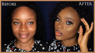 Full Face Makeup Tutorial Using Nigerian products [upl. by Roshan]