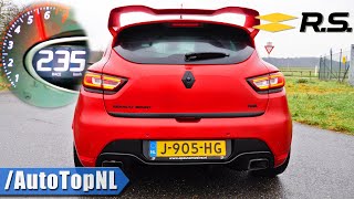 Renault Clio RS TROPHY 250HP  AKRAPOVIC Exhaust amp ACCELERATION by AutoTopNL [upl. by Salema]